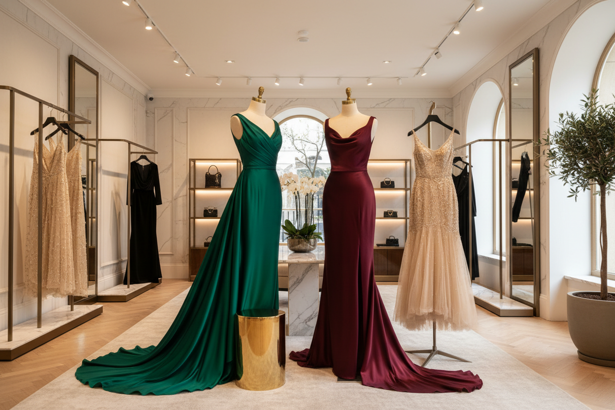 create a picture for store dresses