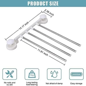 Seamless Suction Cup Towel Rack