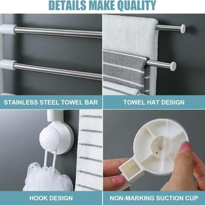 Seamless Suction Cup Towel Rack